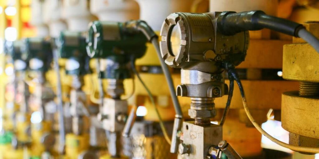 Transmissores de pressão diferencial em tubulação, essenciais para controle em sistemas industriais e automação.